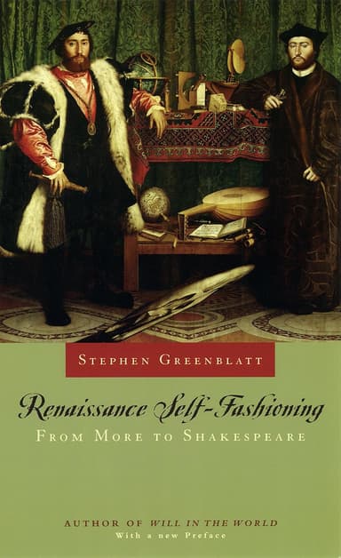 Renaissance Self-Fashioning: From More to Shakespeare